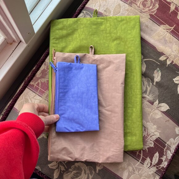 Baggu Go Pouches Nettle Set of 3 - Picture 5 of 5